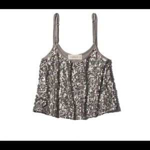 Abercrombie & Fitch | Fallon Sequin Cami | Champagne | W | M